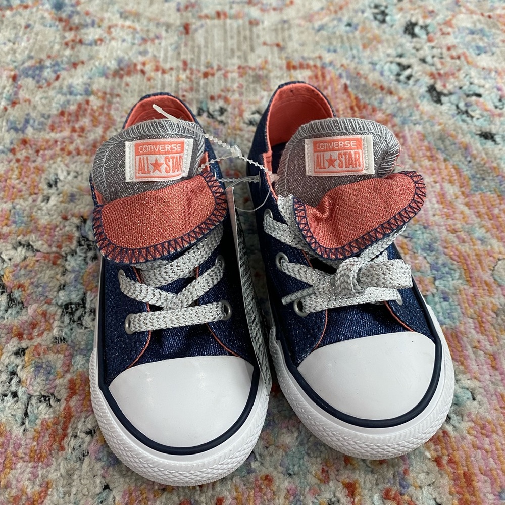 NWT Converse All star metallic sneakers